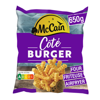 Frites ondulées Côté Burger MCCAIN - 650g