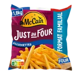 Frites just au four allumette MCCAIN 1,6kg