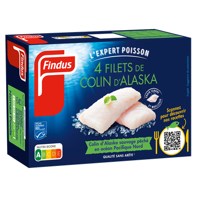Filets de Colin d'Alaska FINDUS, 4x100g
