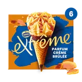 Cônes glacés crème brûlée EXTREME x6 426g