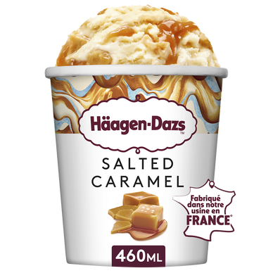 Crème glacée en pot caramel salé HÄAGEN DAZS 400G