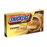 Glaces Barres glacées Cacahuètes chocolat caramel Gold SNICKERS x5