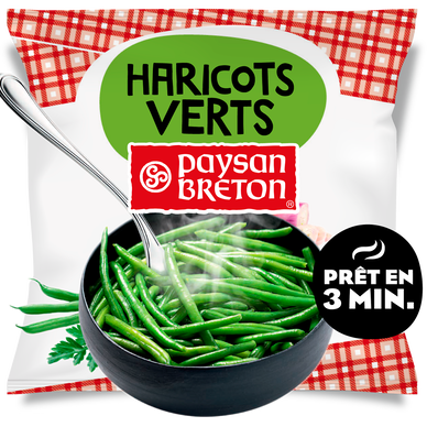 Le haricot vert extra-fin cuit PAYSAN BRETON, sachet de 750g