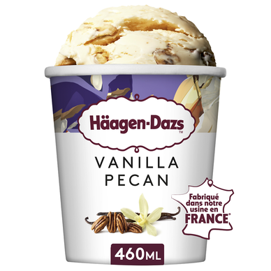 Crème glacée vanille pécan HÄAGEN DAZS en pot 400g