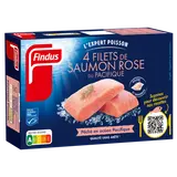 Filets de saumon rose sauvage du Pacifique FINDUS, 4x100g