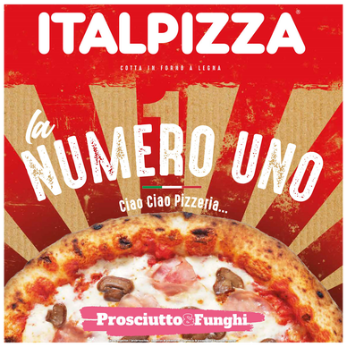 Pizza numero uno prosciutto e funghi ITALPIZZA 440gr
