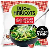 Le duo haricots verts et beurre cuits PAYSAN BRETON, 750g