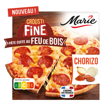 Pizza Crousti Fine Feu de Bois Chorizo MARIE 400g