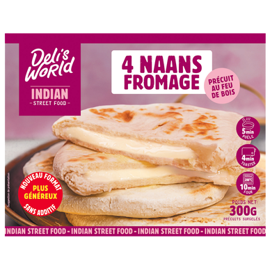 Naan au fromage DELIS WORLD 300g