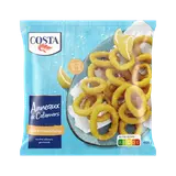 Anneaux de calamars panés croustillants COSTA, 400g