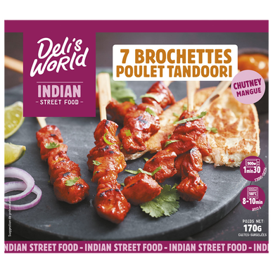 Brochette de Poulet Tandoori DELIS WORLD x7 170g