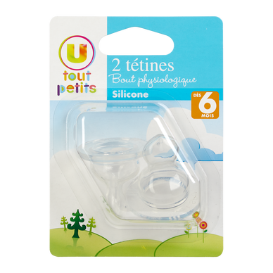 Tetine x2 silicone bout physio t2