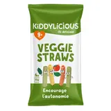 Soufflés salés Bébé Veggie Straws saveur Légumes dès 9 mois KIDDYLICIOUS - 4x12g