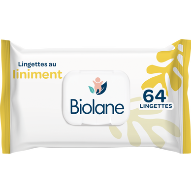 Lingette au liniment oléo calcaire BIOLANE, x64