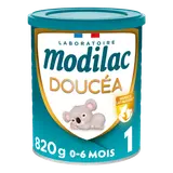 MODILAC DOUCEA - Lait 1er age sans huile de palme, de 0 à 6 mois - 820g