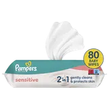 Lingettes sensitive PAMPERS, x80