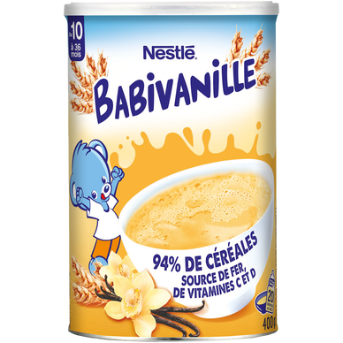 NESTLE BABIVANILLE - Céréales infantiles à la vanille, dès 12 mois - 400g
