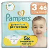 Couches PAMPERS Premium Protection taille 3 6kg-10kg x46