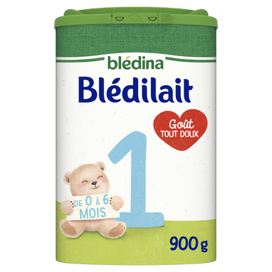 BLEDINA BLEDILAIT - Lait en poudre bébé 1er âge, de 0 à 6 mois - 900g