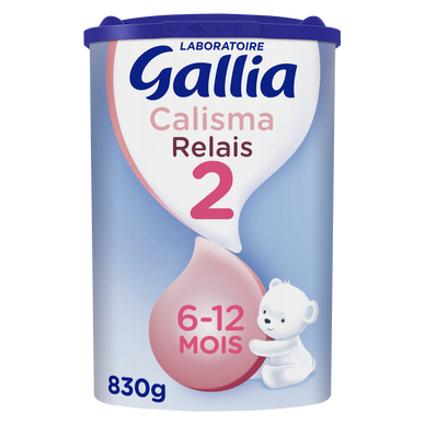 GALLIA CALISMA RELAIS - Lait en poudre bébé 2ème âge, de 6 à 12 mois -830g