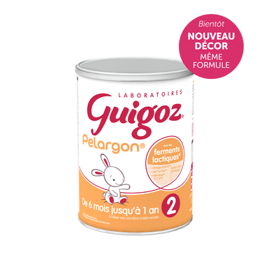 GUIGOZ PELARGON - Lait infantile en poudre 2ème âge, de 6 à 12 mois -780g