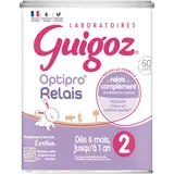 GUIGOZ OPTIPRO - Lait infantile en poudre 2ème âge, de 0 à 6 mois - 800g