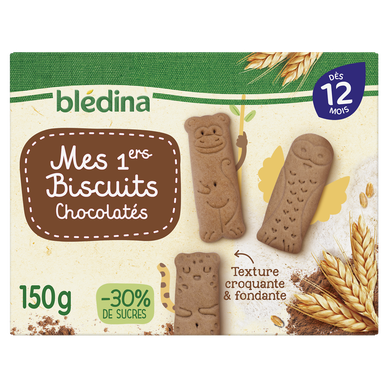 BLEDINA - Mes 1ers biscuits chocolatés, dès 12 mois - 150g
