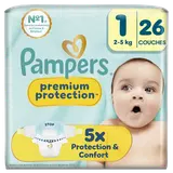 Couches PAMPERS Premium Protection T1 x26