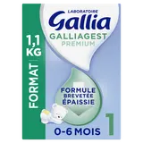 Lait bébé en poudre 1er âge 0 à 6 mois GALLIA Galliagest Prémium 1,1kg