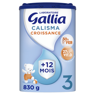 GALLIA CALISMA - Lait en poudre bébé croissance, 3ème âge, dès 12 mois- 830g