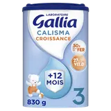 GALLIA CALISMA - Lait en poudre bébé croissance, 3ème âge, dès 12 mois- 830g