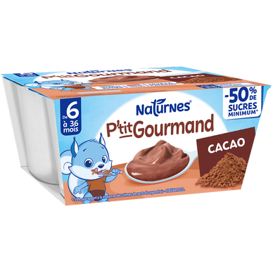 P'tit gourmand cacao dés 6 mois NESTLE 4x100g