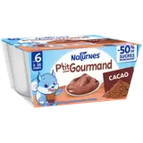 P'tit gourmand cacao dés 6 mois NESTLE 4x100g