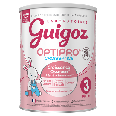 GUIGOZ OPTIPRO - Lait infantile de croissance en poudre, dès 12 mois -830g