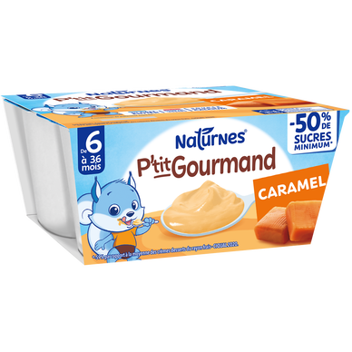 P'tit gourmand caramel dés 6 mois NATURNES 4x100g