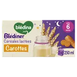 Céréales carottes blédiner BLEDINA dés 6 mois 2x250ml