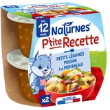 NESTLE P'TITE RECETTE - Plat bébé du midi Poisson à la provençale, dès12 mois - 2x200g - Repas bébé