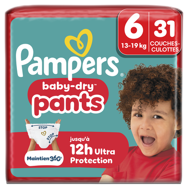 Culottes PAMPERS Baby-Dry taille 6 13kg-19kg x31