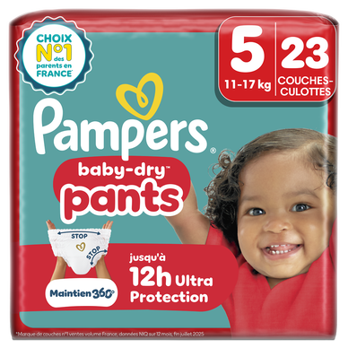 Culottes PAMPERS Baby-Dry taille 5 11kg-17kg x23