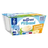 NESTLE P'TIT BRASSE - Dessert bébé Banane Mangue, de 6 à 12 mois - 4x90g