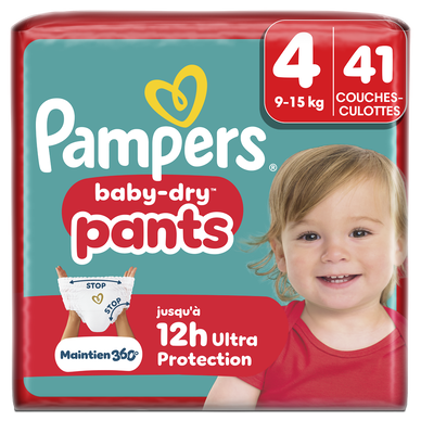 Couches PAMPERS Baby-Dry taille 4 9kg-14kg x41
