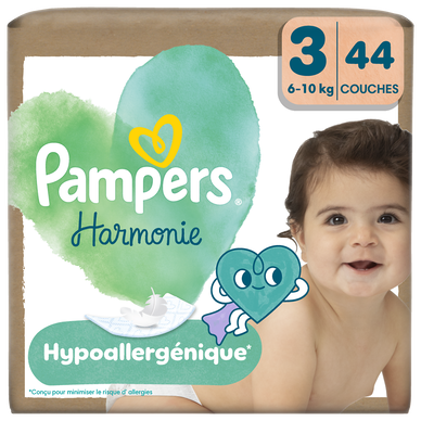 Couches PAMPERS Harmonie géant T3 x44
