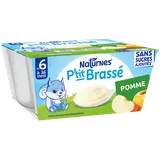 NESTLE P'TIT BRASSE - P'tit brasse pomme, de 6 à 12 mois - 4x90g