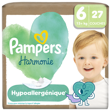 Couches PAMPERS Harmonie géant T6 x27