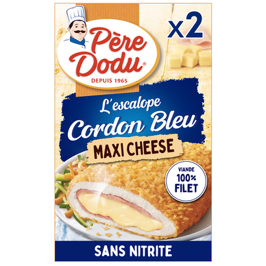 Cordon bleu Double Cheese, PERE DODU, 2 pièces, 200g
