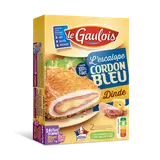 Escalope cordon bleu de dinde, LE GAULOIS, 2 pièces, 200g