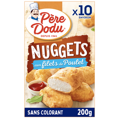 Nuggets aux filets de poulet 200G, PÈRE DODU, étui, 200g