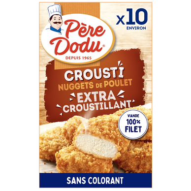 Crousti nuggets de poulet, PERE DODU, 10 pièces, 200g