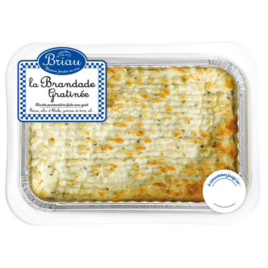 Brandade à la morue parmentière gratinée, transformée en France, 550g