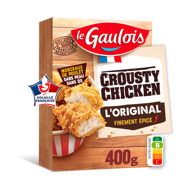 Crousty chicken L'original, VVF, LE GAULOIS, France, 400g